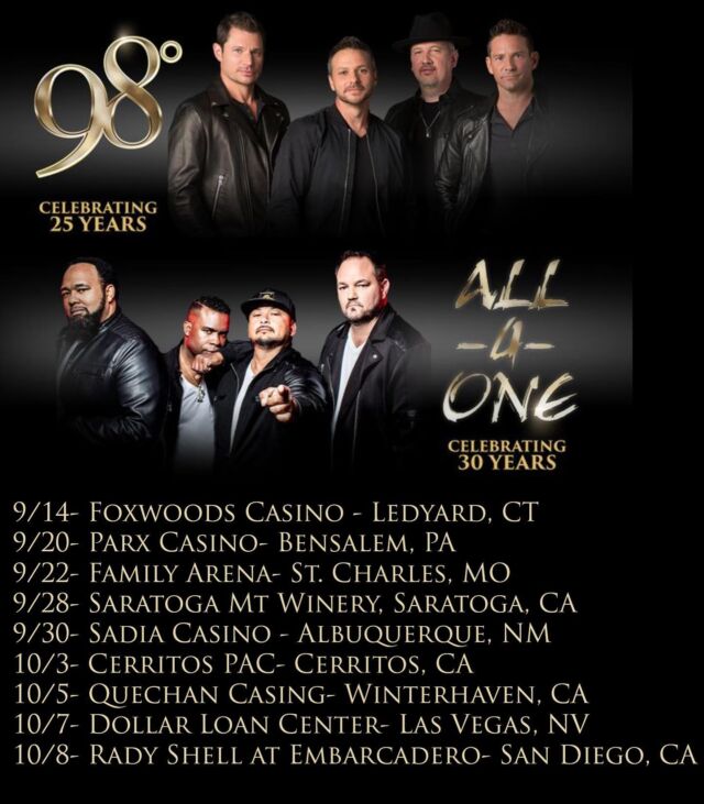 98 Degrees & All-4-One performing in Henderson